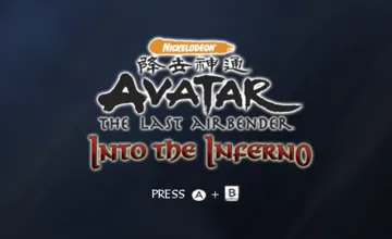 Avatar - The Last Airbender- Into the Inferno screen shot title